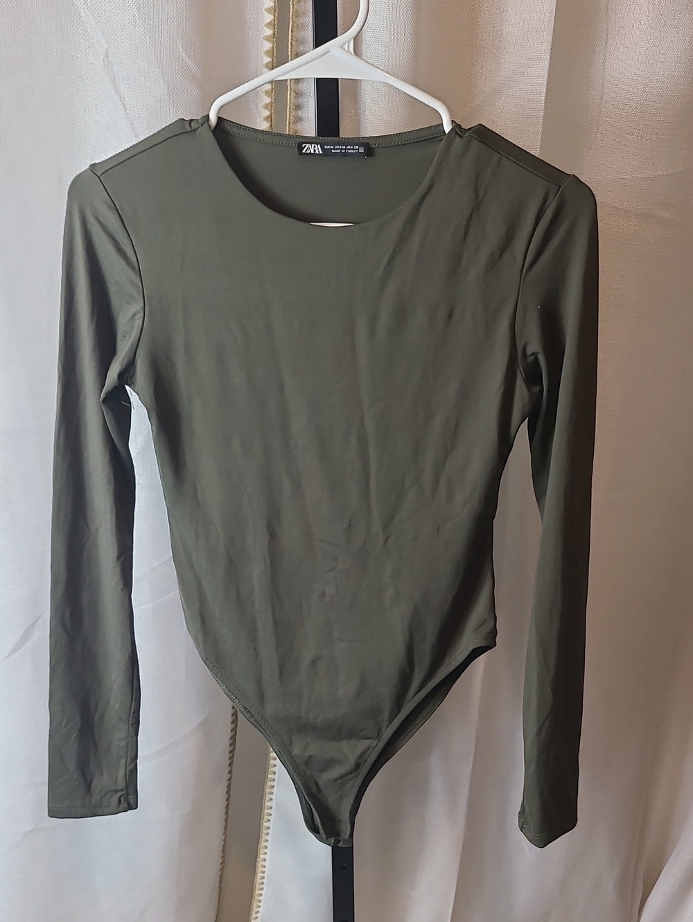 Zara Bodysuit Womens M Snap Closure Casual Good